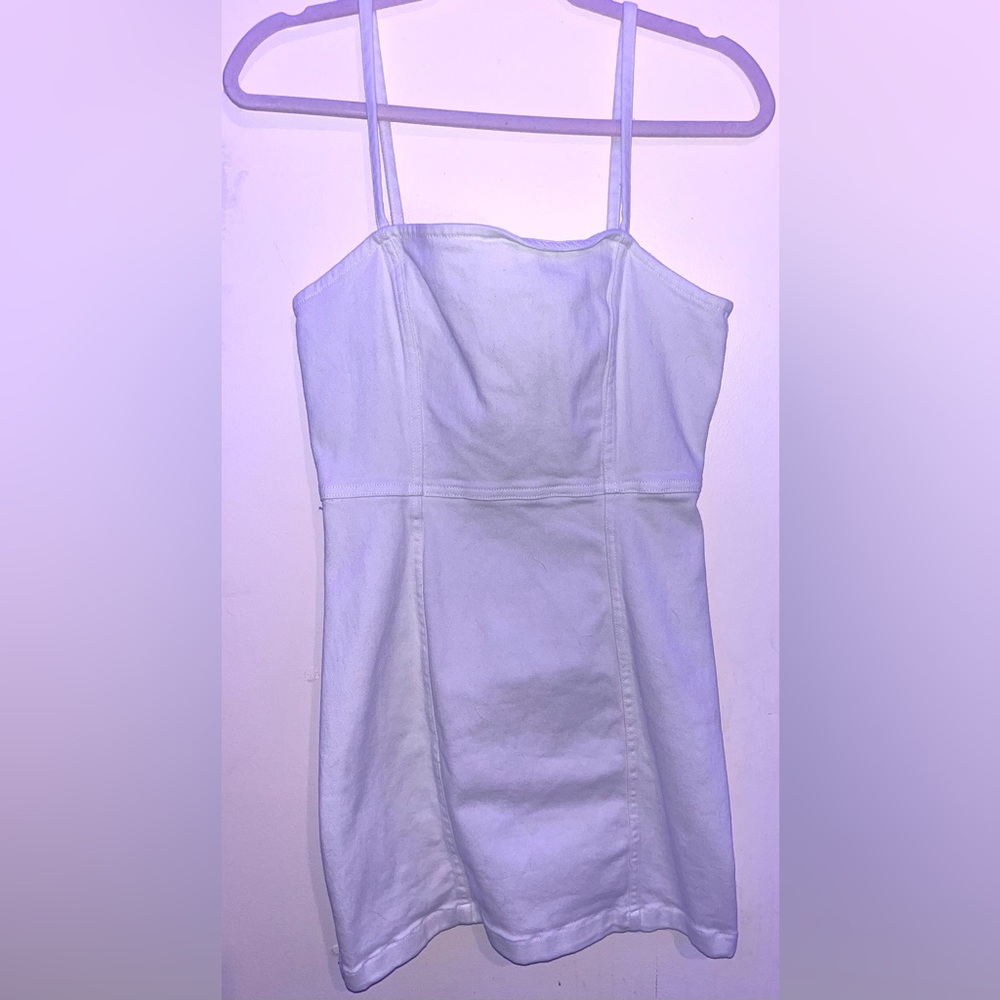 WHITE DENIM DRESS - Picture 3 of 3